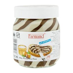 کرم کاکائو فندقی شیری فرمند مقدار 350 گرم Farmand Milky Hazelnut Cocoa Cream 350gr