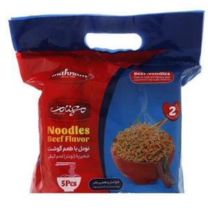 نودل مهنام با طعم گوشت بسته 5 عددی