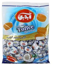 تافی دورنگ مغزدار با طعم میوه آیدین - 500 گرم