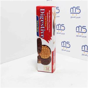 بیسکویت سبوس دار با روکش فرآورده کاکائویی دایجستیو ویتانا 175 گرمی