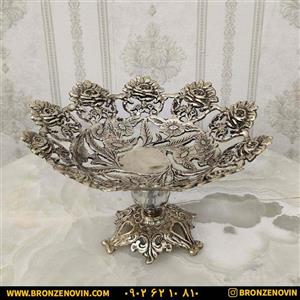 میوه خوری برنز مدل گل رز سایز ۲ کد ۱۸۳۵ 