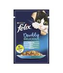 Felix Pouch Adult Wet Cat Food With Salmon & Saedines In Jelly