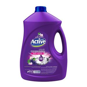مایع ظرفشویی اکتیو مدل Grape and Flower وزن 3500 گرم