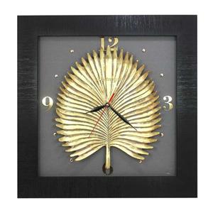 ساعت دیواری دست نگار مدل برگ استوایی کد 43-43