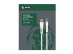 کابل تبدیل جک 3.5 به لایتنینگ گرین Green AUX To Lightning Cable (سفید)