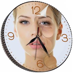 ساعت دیواری مدل پوست و زیبایی