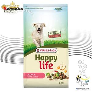 غذای سگ بالغ با گوشت بره هپی لایف لمب ورسله لاگا