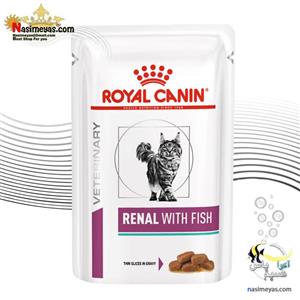 پوچ گربه مدل رنال طعم ماهی برند رویال کنین