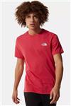 تی شرت مردانه یقه گرد قرمز نورث فیس North Face (ساخت آمریکا)