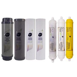 فیلتر دستگاه تصفیه آب آکوآ اسپرینگ مدل F-S7-H7 مجموعه 7 عددی