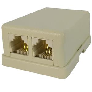 مبدل سوکت تلفن 1 به 2 کد 006HB