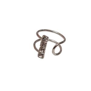 پیرسینگ نقره زنانه آی ام مدل نگین -