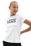 تی شرت سفید یقه خدمه طرح چاپی مدل ساده آستین کوتاه زنانه ونس Vans (ساخت آمریکا)
