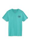 تی شرت آبی یقه گرد طرح چاپی آستین کوتاه مردانه ونس Vans (ساخت آمریکا)