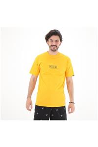 تی شرت زرد یقه خدمه طرح چاپی گرافیکی مدل ساده آستین کوتاه مردانه ونس Vans (ساخت آمریکا) 