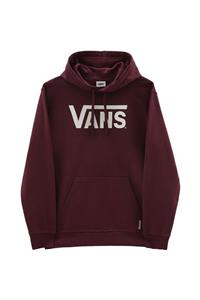 هودی قرمز کلاه دار جیب دار آستین بلند مدل چاپی مردانه ونس Vans (ساخت آمریکا)