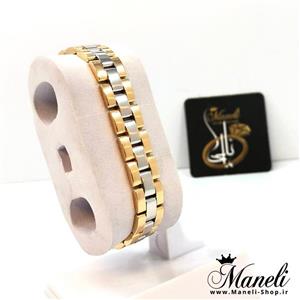 دستبند مردانه رولکس طلائی سیلور rolex کد ۱۴۰۰۰۱