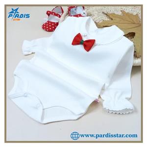 بادی پاپیون دار دخترانه نوزادی کد 047893