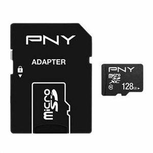 کارت حافظه microSD پی ان وای مدل PERFORMANCE PLUS کلاس 10 استاندارد HS سرعت 20MBps ظرفیت 128 گیگابایت به همراه آداپتور SD