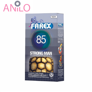 کاندوم فارکس مدل Strong Man 85 بسته 12 عددی farex condoms pcs 