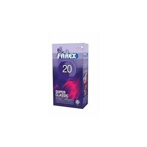 کاندوم فارکس مدل Super Classic 20 بسته 12 عددی farex condoms pcs 