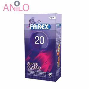 کاندوم فارکس مدل Super Classic 20 بسته 12 عددی farex condoms pcs 