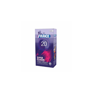 کاندوم فارکس مدل Super Classic 20 بسته 12 عددی farex condoms pcs 