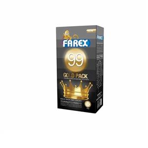 کاندوم فارکس مدل Gold بسته 12 عددی farex Gold condoms 12 pcs