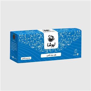چای سیاه کیسه ای بدون لفاف دار نیوشا 25 عددی