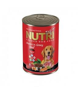 کنسرو گوشت قرمز نوتری پت Nutripet Con Manzo Dog وزن گرم 415 