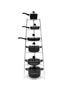 پایه قابلمه استیل شش طبقه کد 0276