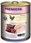 غذا مرطوب سگ با گوشت و مواد حیوانی پریمیر آلمان PREMIERE Meati Junior 6x800g Huhn