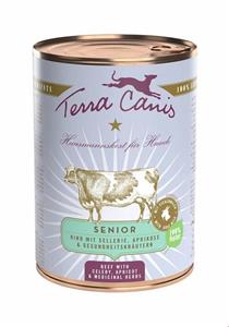 غذا مرطوب سگ های مسن تراکینس آلمان Terra Canis Senior 6x400g Rind mit Sellerie-Aprikose und Gesundheitskräutern 