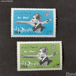 2 عدد تمبر پهلوی. کد 6391