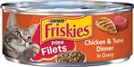 غذای گربه Purina Friskies Prime Filets Chicken & Tuna Wet Cat Food 1 Can – 
