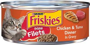 غذای گربه Purina Friskies Prime Filets Chicken & Tuna Wet Cat Food 1 Can –  