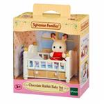 اسباب بازی سیلوانیان فامیلیز کد 5017 Sylvanian families Set Baby Chocolate Rabbit (cot)