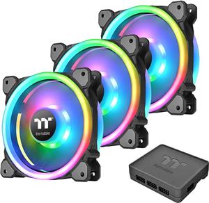 فن و خنک کننده پک 3 عددی Thermaltake Riing Trio 12 Rgb Tt Premium Edition 120Mm CL-F072-PL12SW-A 