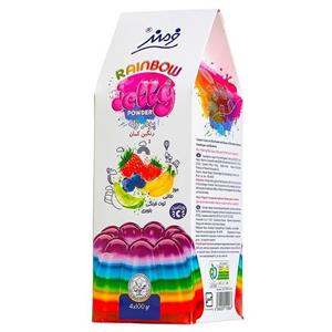 پودر ژله رنگین کمان فرمند مقدار 100 گرم