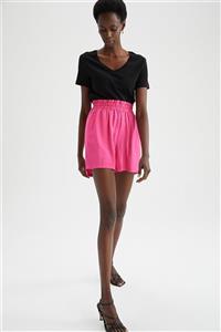 شورتک کمر کش دار ویسکوز زنانه دفاکتو DeFacto (ساخت ترکیه)