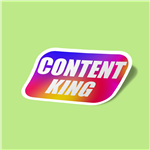 استیکر Content King Influence Social Media Marketing Sticker