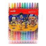 مداد شمعی اونر 12رنگ  Twistable Crayon  کد 533812 - طرح روبات روباتها