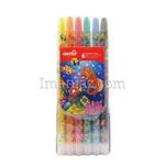 مداد شمعی اونر 6 رنگ Twistable Crayon کد 533806 - طرح دریایی