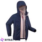 کاپشن 3 در 1 بچه‌گانه کچوا مدل Quechua SH100 Warm