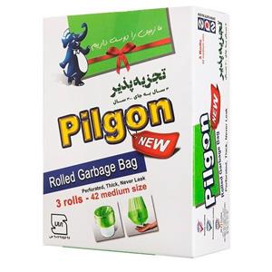 کیسه زباله 3 رول متوسط 42 عددی پیلگون