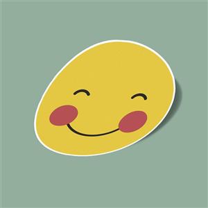 استیکر Blush emoji