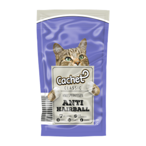 تشویقی گربه کرانچی کچت آنتی هیربال ۷۰ گرم (Cachet Anti hairball) 