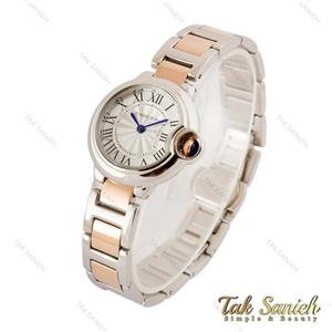 ساعت کارتیر بالن بلو زنانه اسمال رزگلد نقره ای Cartier-4195-L