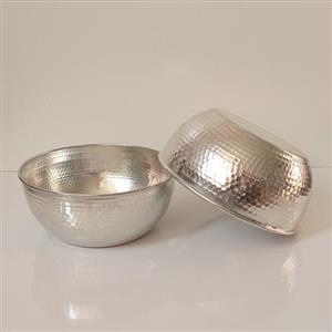 کاسه مسی دو رو قلع آبگوشت خوری دو عددی