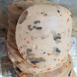 ژامبون مرغ و قارچ 85 درصد خانگی پرهام گلی